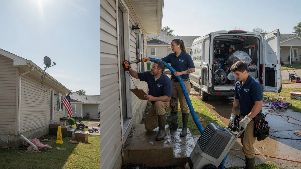 Ceiling Water Damage Restoration in Krakow, WI near me